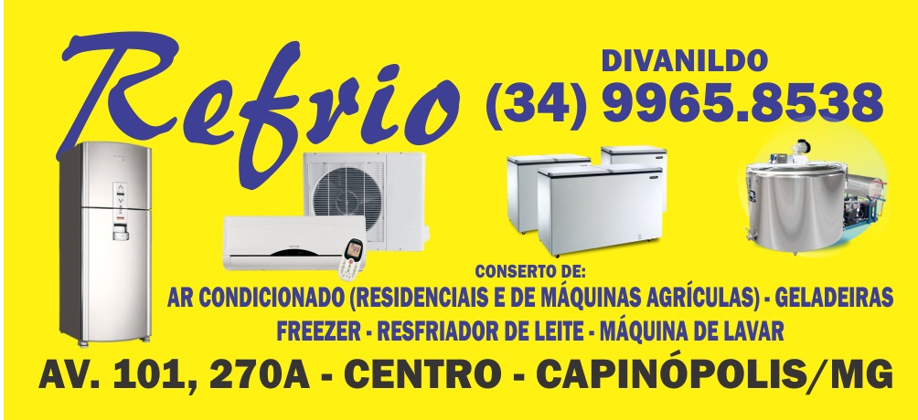 REFRIO - CONSERTO DE AR CONDICIONADO EM CAPINÓPOLIS