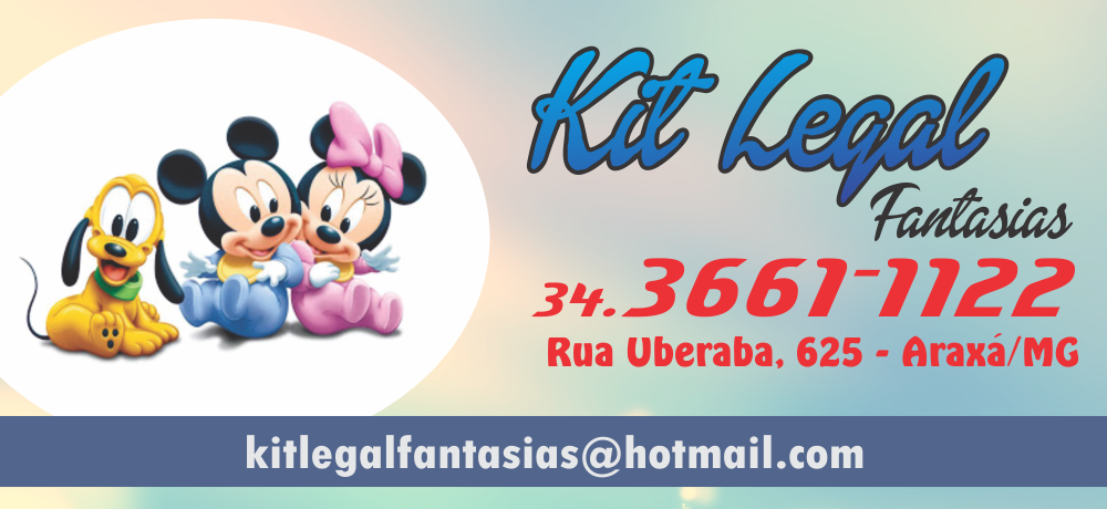 KIT LEGAL FANTASIAS EM ARAXÁ