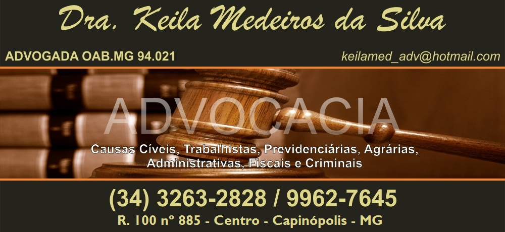 DRA. KEILA MEDEIROS DA SILVA - ADVOGADA EM CAPINÓPOLIS