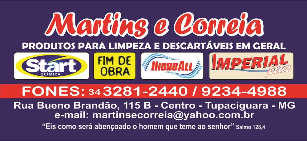 MARTINS E CORREIA - PRODUTOS DE LIMPEZA TUPACIGUARA