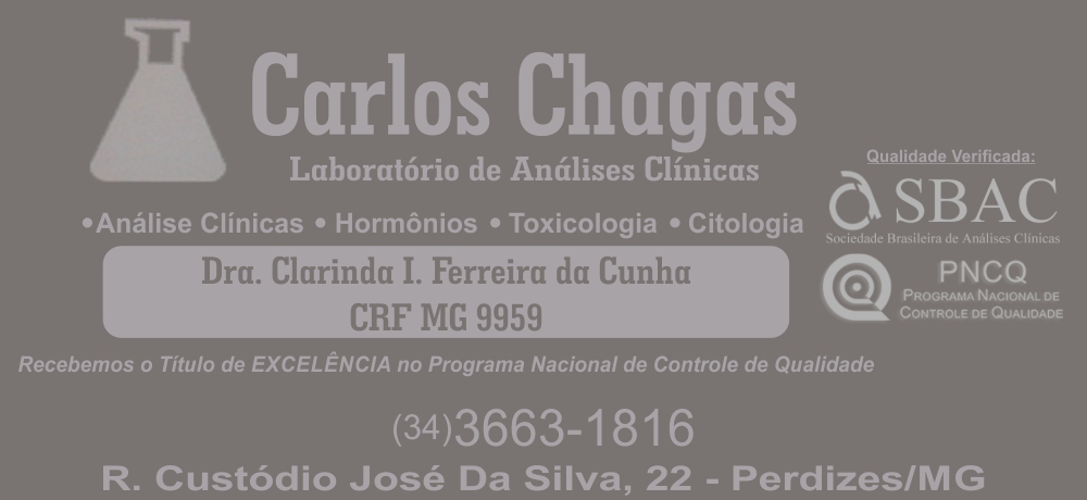 LABORATÓRIO CARLOS CHAGAS - LABORATÓRIO DE ANÁLISES CLÍNICAS EM PERDIZES MG