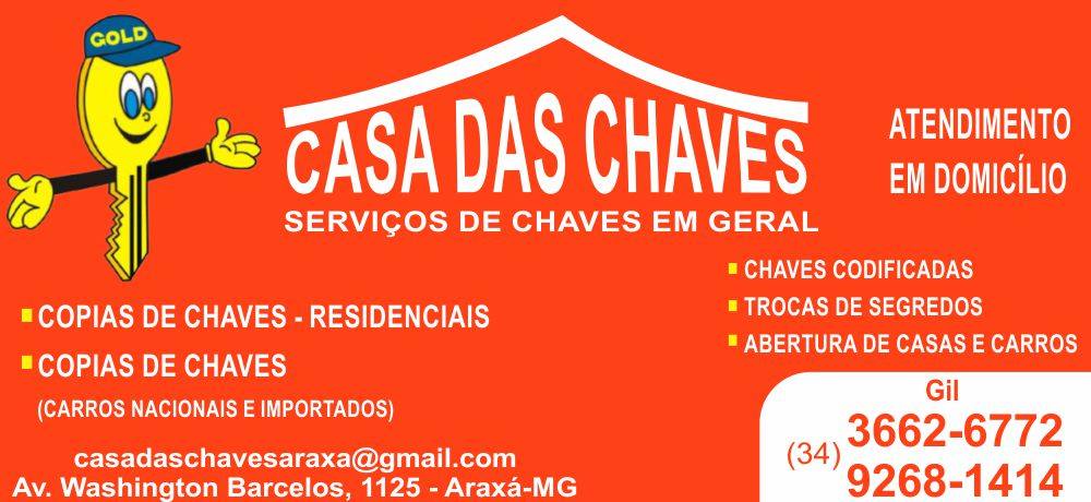 CASA DAS CHAVES - CHAVEIRO EM ARAXÁ