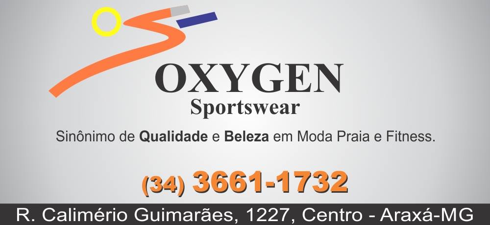 OXYGEN SPORTS WEARS - MODA PRAIA E MODA FITNESS EM ARAXÁ