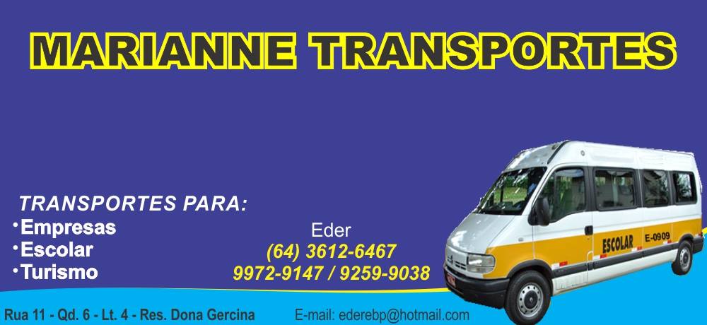 MARIANNE TRANSPORTES EM RIO VERDE