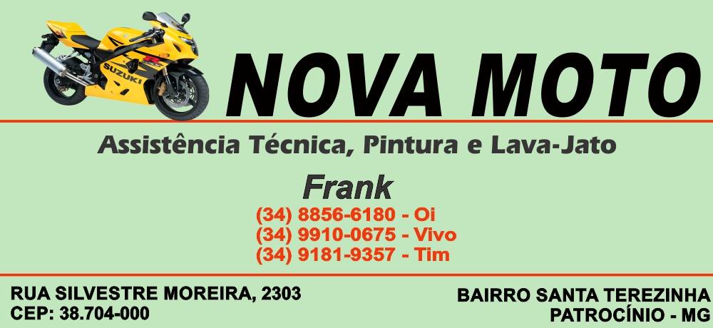 NOVA MOTO - MOTO CENTER E LAVA JATO EM PATROCÍNIO