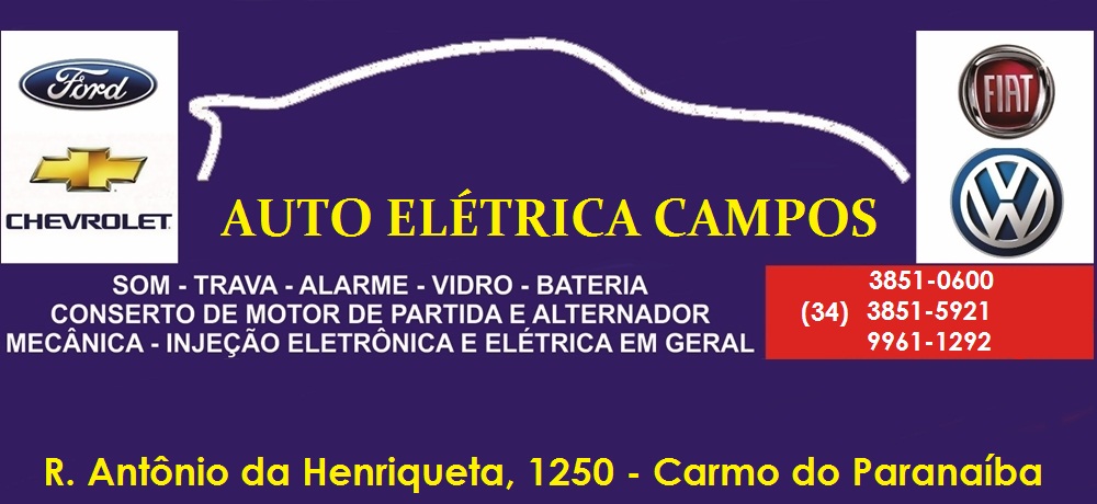 AUTO ELÉTRICA CAMPOS - AUTO ELÉTRICA EM CARMO DO PARANAÍBA