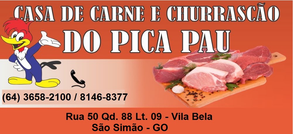 CASA DE CARNES E CHURRASCÃO DO PICA PAU - AÇOUGUE E CHURRASCARIA EM SÃO SIMÃO