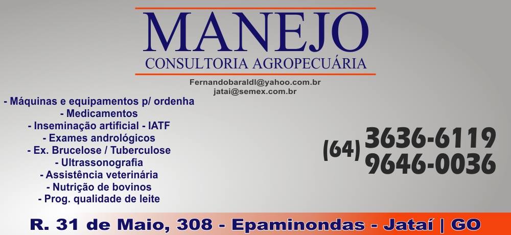 MANEJO - CONSULTORIA AGROPECUÁRIA EM JATAÍ