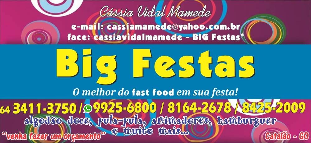 BIG FESTAS - ALUGUEL DE BRINQUEDOS EM CATALÃO