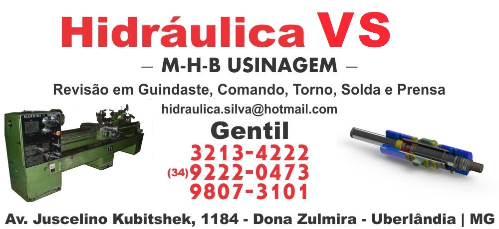 HIDRÁULICA VS - USINAGEM EM UBERLÂNDIA