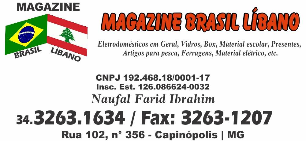 MAGAZINE BRASIL LÍBANO - LOJA DE UTILIDADES EM CAPINÓPOLIS