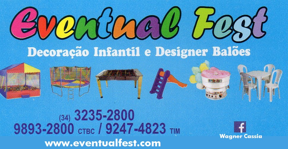 EVENTUAL FEST - ALUGUEL DE BRINQUEDOS PARA FESTAS UBERLÂNDIA