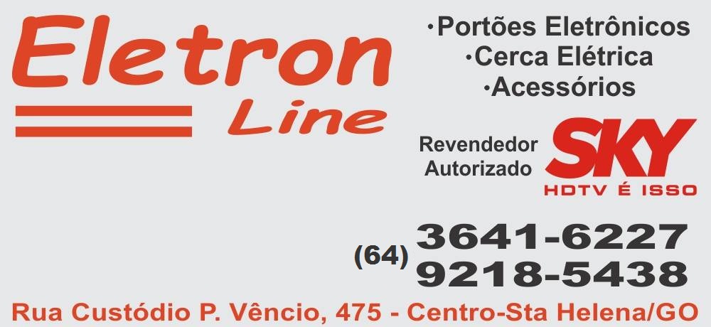 ELETRON LINE - PORTÕES ELETRÔNICOS - CERCA ELÉTRICA E ANTENA SKY EM SANTA HELENA DE GOIÁS