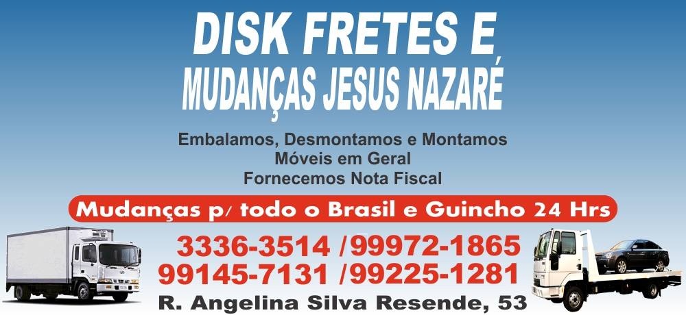 JESUS DE NAZARÉ - DISK FRETES E MUDANÇAS EM UBERABA 