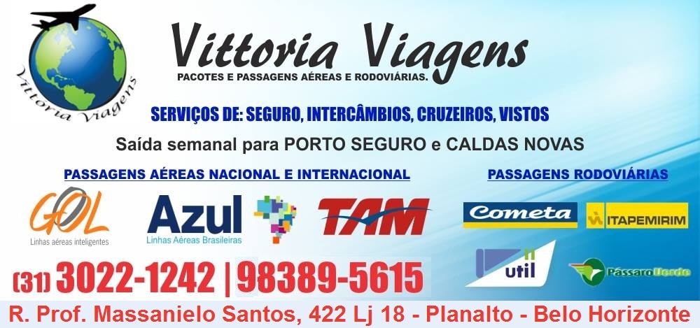 VITTORIA VIAGENS - AGÊNCIA DE VIAGENS E TURISMO EM BH