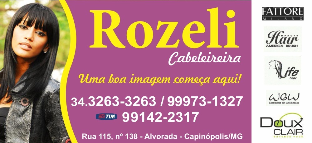 ROZELI CABELEIREIRA UNISSEX