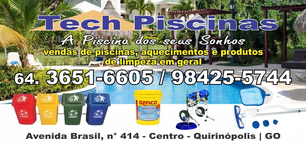 TECH PISCINAS - PISCINAS E AQUECEDORES EM ACREÚNA