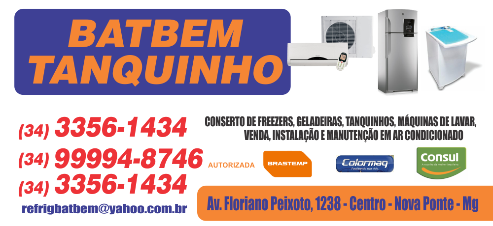 REFRIGERAÇÃO BATBEM TANQUINHOS