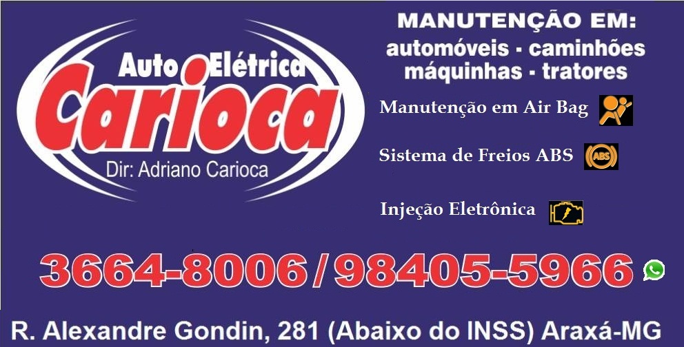 AUTO ELÉTRICA CARIOCA - AUTO ELÉTRICA EM ARAXÁ