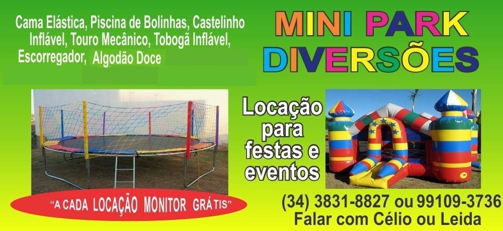 MINI PARK DIVERSÕES - BRINQUEDOS PARA FESTAS EM PATROCÍNIO