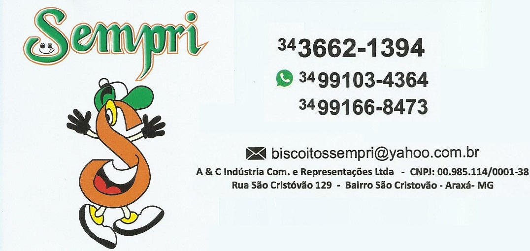 BISCOITOS SEMPRI - FÁBRICA DE BISCOITOS EM ARAXÁ