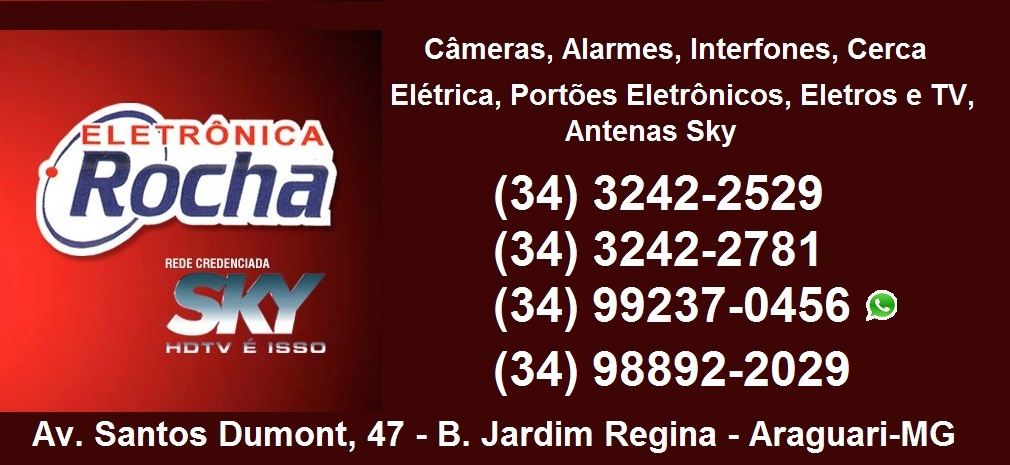 ELETRÔNICA ROCHA - SISTEMAS ELETRÔNICOS EM ARAGUARI