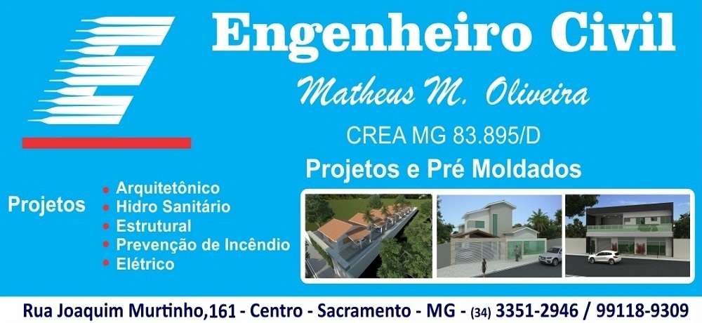 MATHEUS M. OLIVEIRA - ENGENHEIRO CIVIL SACRAMENTO