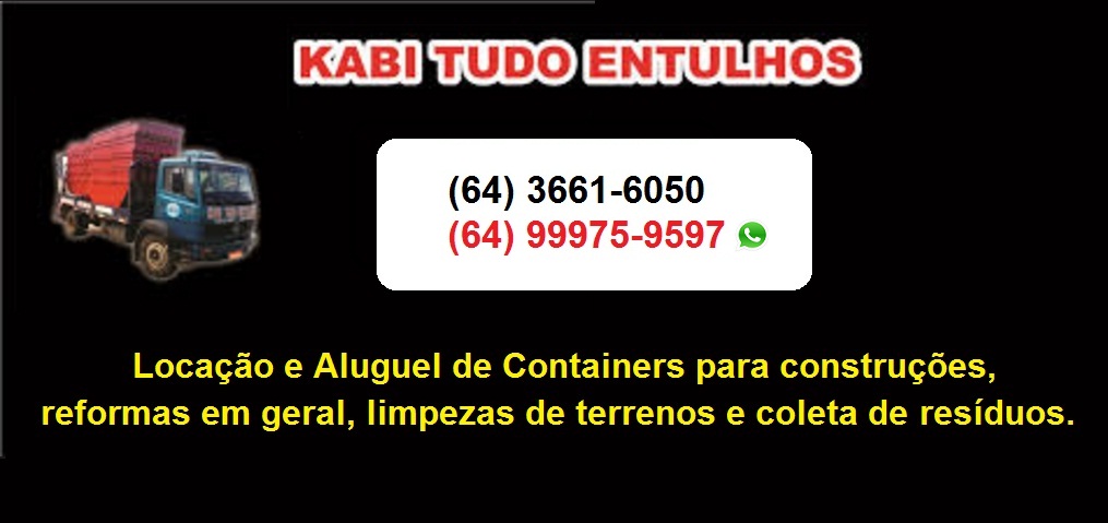 KABI TUDO ENTULHOS  - LOCAÇÃO DE CONTAINERS EM MINEIROS