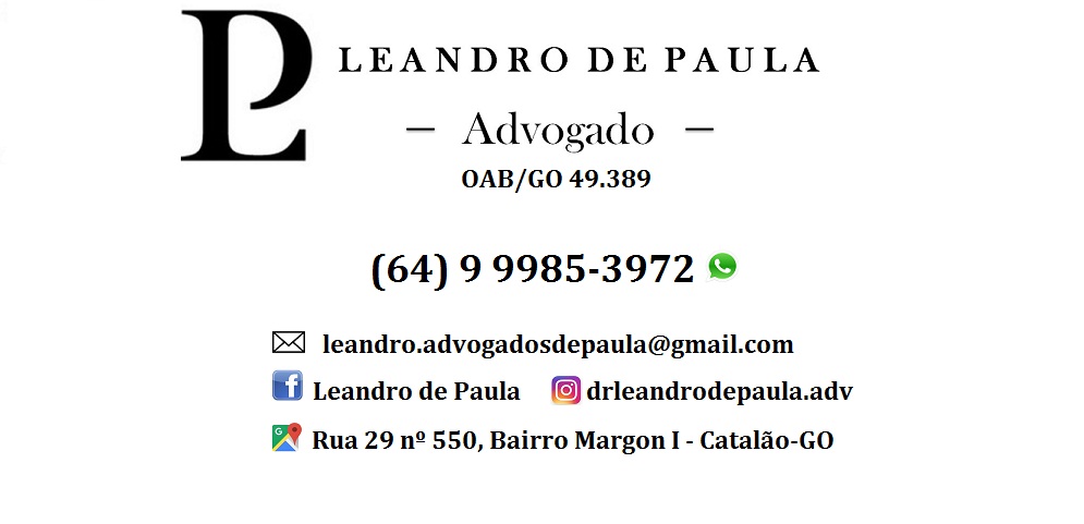 DR. LEANDRO DE PAULA - ADVOGADO EM CATALÃO