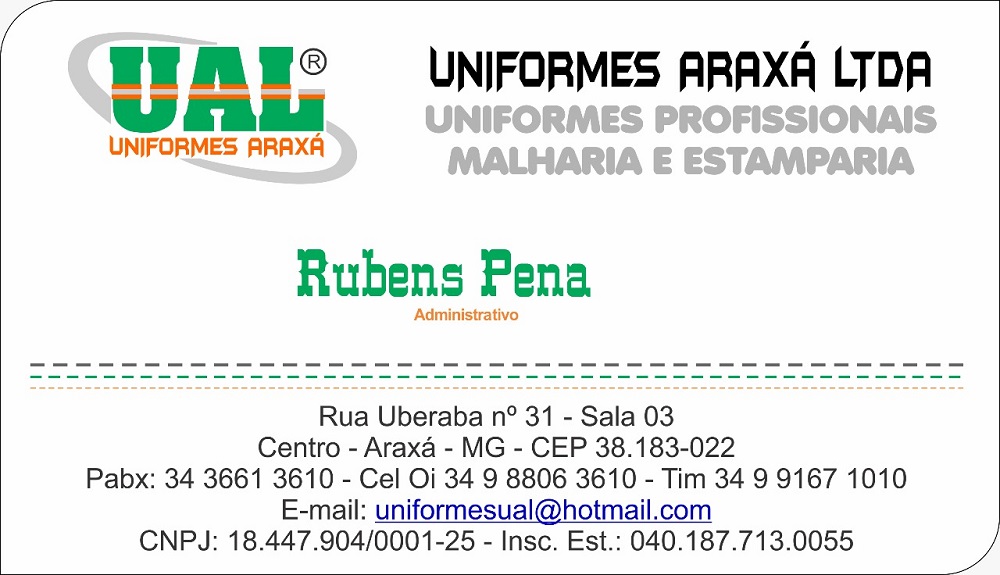 UAL UNIFORMES - CONFECÇÃO DE UNIFORMES EM ARAXÁ