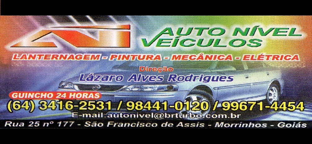 AUTO NÍVEL VEÍCULOS - CENTRO AUTOMOTIVO E GUINCHO 24 HORAS EM MORRINHOS