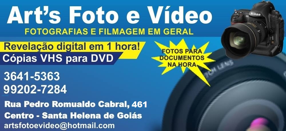 ART'S FOTO E VÍDEO EM SANTA HELENA DE GOIÁS