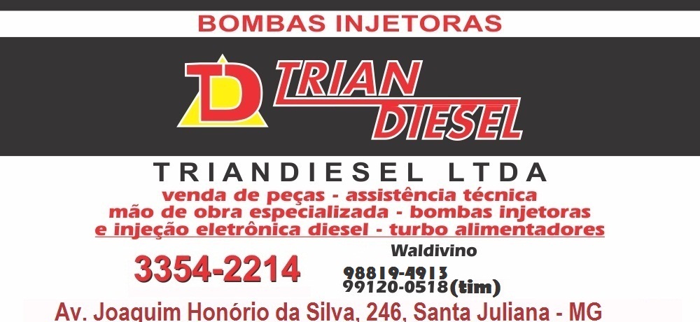 TRIAN DIESEL - BOMBAS INJETORAS EM SANTA JULIANA