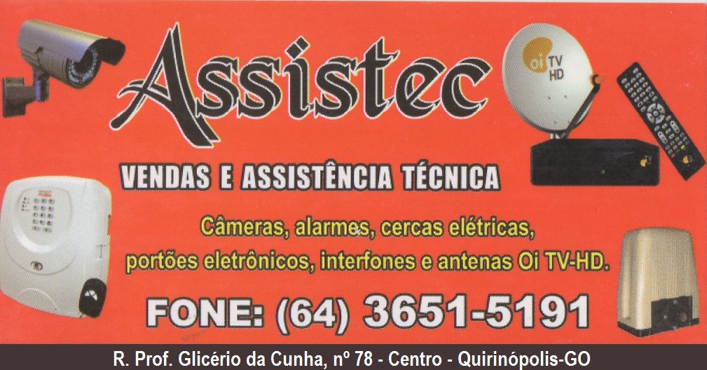 ASSISTEC SEGURANÇA ELETRÔNICA EM QUIRINÓPOLIS