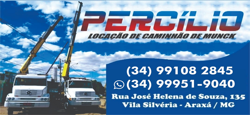 PERCÍLIO - CAMINHÃO MUNCK EM ARAXÁ