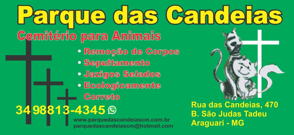 CEMITÉRIO PARA ANIMAIS EM ARAGUARI -PARQUE DAS CANDEIAS