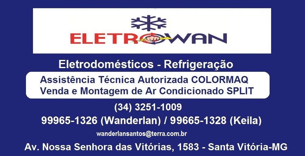 ELETROWAN - MANUTENÇÃO EM AR CONDICIONADO EM SANTA VITÓRIA