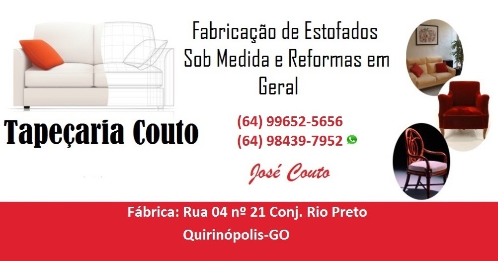 TAPEÇARIA COUTO - REFORMA DE ESTOFADOS EM QUIRINÓPOLIS