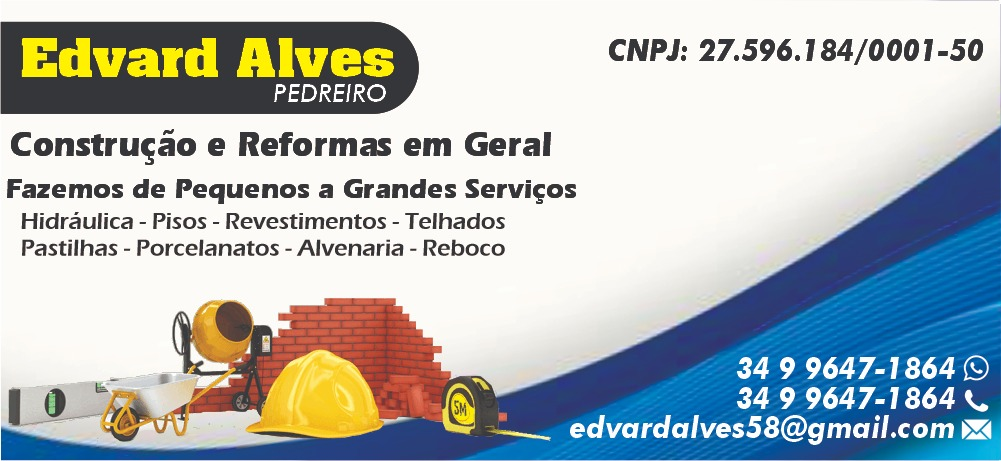 EDVARD ALVES PEDREIRO EM UBERLÂNDIA