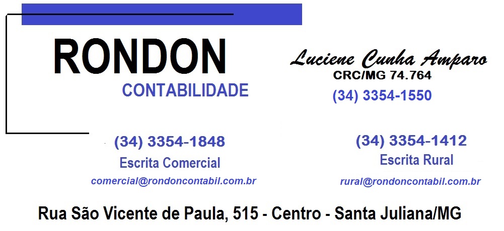 RONDON CONTABILIDADE - CONTABILIDADE EM SANTA JULIANA