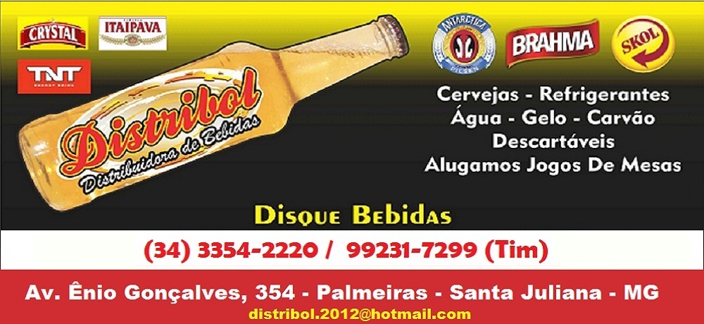 DISTRIBOL DISTRIBUIDORA DE BEBIDAS - DISK BEBIDAS EM SANTA JULIANA