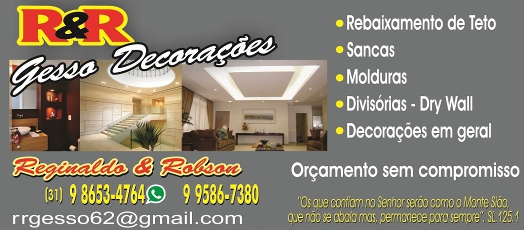 R&R GESSO EM SANTANA DO RIACHO