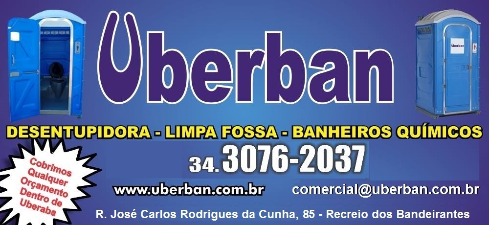 UBERBAN - LOCAÇÃO DE BANHEIROS QUÍMICOS EM UBERABA