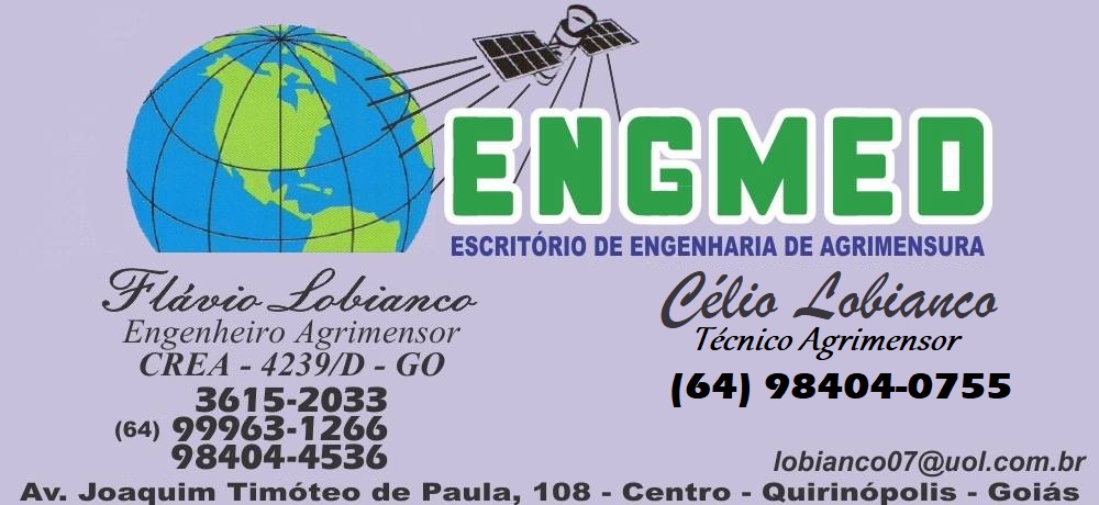 ENGMED - ENGENHARIA E AGRIMENSURA EM QUIRINÓPOLIS