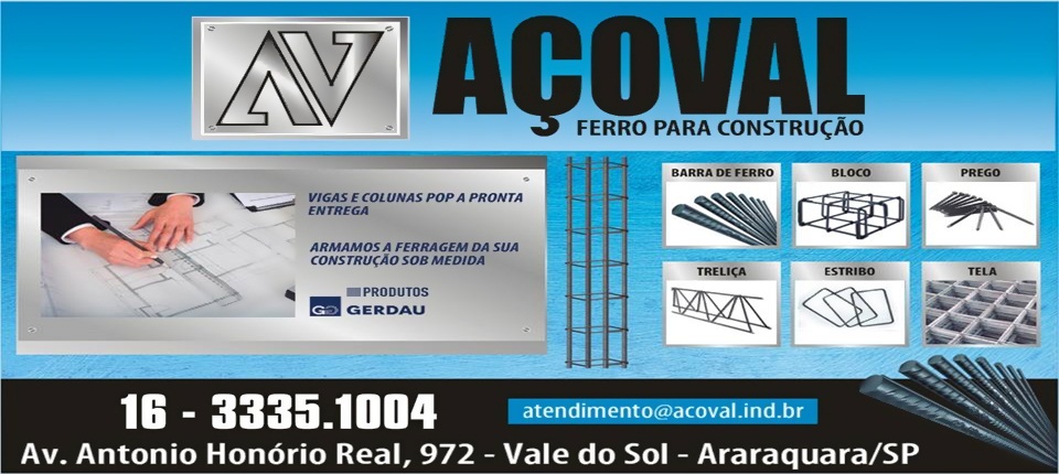 Açoval Ferro Para Construção em Araraquara