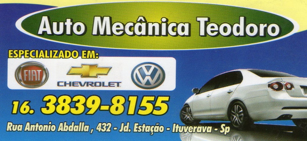 AUTO MECÂNICA TEODORO - OFICINA MECÂNICA EM ITUVERAVA