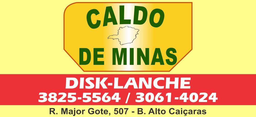 CALDO DE MINAS - DISK LANCHES EM PATOS DE MINAS