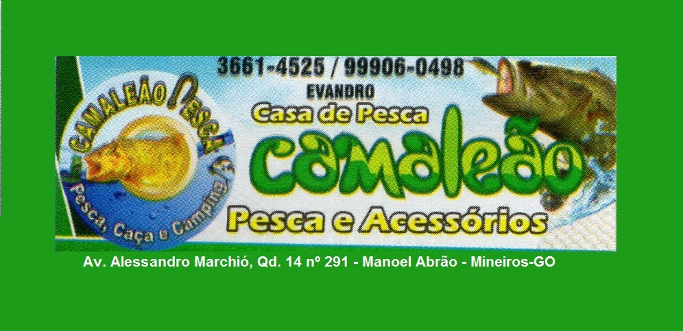 CASA DE PESCA CAMALEÃO - ARTIGOS PARA PESCA EM MINEIROS