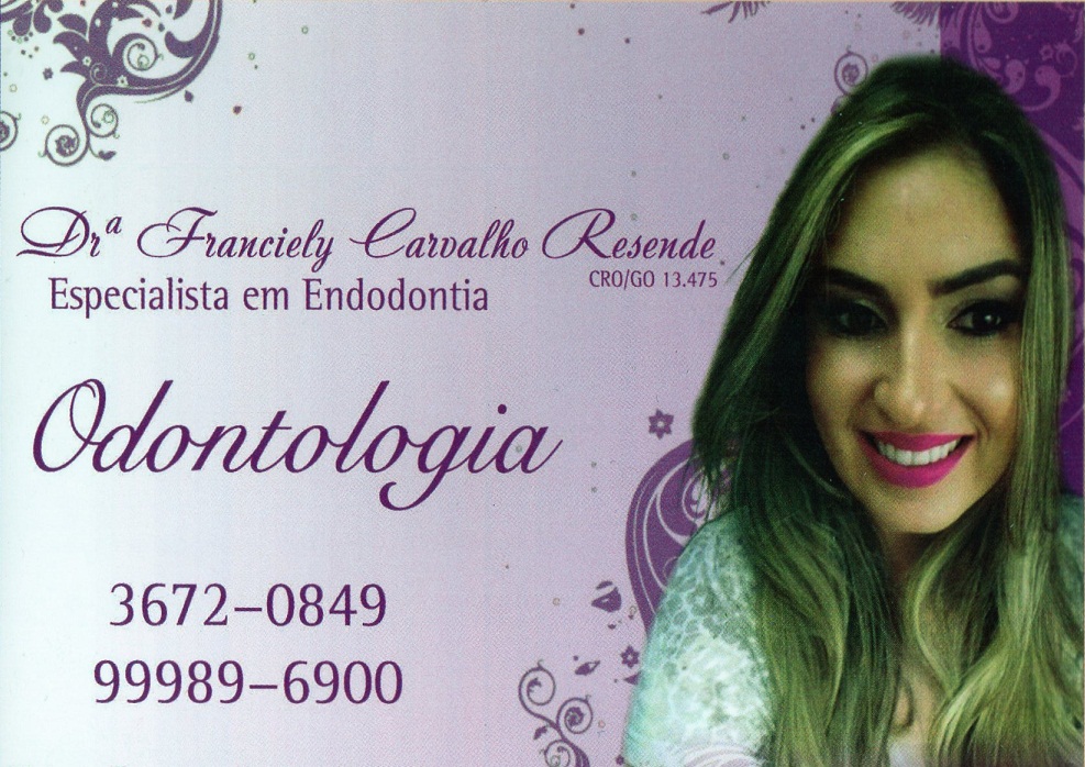 DRA. FRANCIELY CARVALHO RESENDE - ENDODONTIA EM MINEIROS