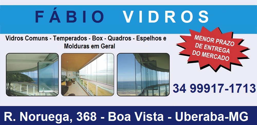 FÁBIO VIDROS - VIDRAÇARIA EM UBERABA